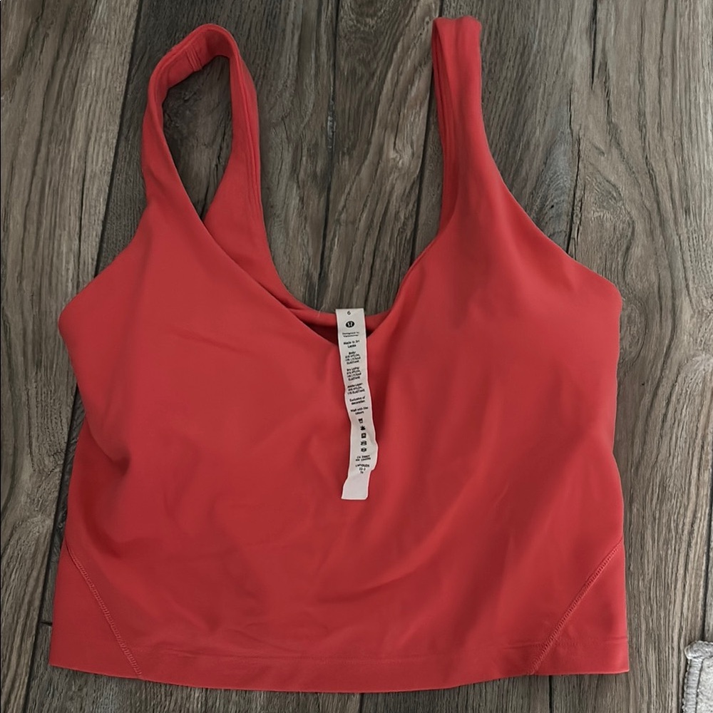Lululemon Athletica Coral Tank Top with Wide Straps